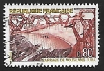 Stamps France -  Le Barrage de Vouglans