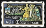 Stamps Hungary -  Géza de Hungría