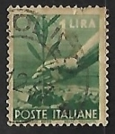 Stamps Italy -  Mano plantando un olivo