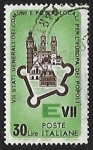Stamps Italy -  European monuments