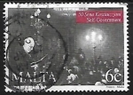 Stamps Malta -  Sir Paul Boffa making speech