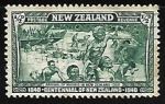 Stamps New Zealand -  Maoríes que llegan a Nueva Zelanda en 1350