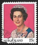 Stamps New Zealand -  Queen Elisabeth II