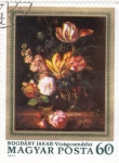 Stamps Hungary -  PINTURA-FLORES