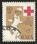 Stamps Poland -  Enfermera de la Cruz Roja