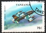 Stamps Tanzania -  MB - 339 C  AVION  DE  COMBATE
