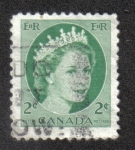 Stamps Canada -  Reina Isabel II Definitivos 1954-62 - Retrato salvaje