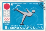 Stamps Oman -  JUEGOS OLÍMPICOS SAPPORO,72