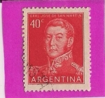 Stamps Argentina -  Gral. Jose de San Martin