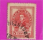 Stamps Argentina -  Gral. Jose de San Martin