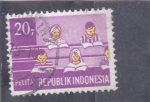 Stamps Indonesia -  ENSEÑANZA