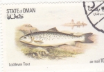 Stamps Oman -  PECES- trucha