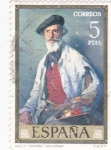 Stamps Spain -  RETRATO DE PABLO URANGA- ZULOAGA (32)