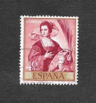 Stamps Spain -  Edf 1910 - Pintura