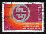 Stamps Switzerland -  Badge of Swiss Sport Aid