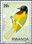 Stamps Rwanda -  Aves del bosque Nyungwe