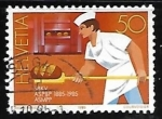Stamps Switzerland -  Profesiones - panadero
