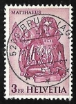 Stamps Switzerland -  Matthew with the angel