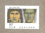Stamps New Zealand -  Maories