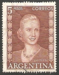 Stamps Argentina -  533 - María Eva Duarte de Perón, Evita Perón