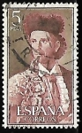 Stamps Spain -  Fiesta nacional de Tauromaquia - Paquiro
