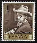 Stamps Spain -  Joaquin Sorolla - Autorretrato