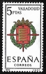 Stamps Spain -  Escudos de las capitales de  provincia españoles -  Valladolid