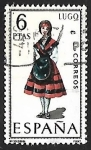 Stamps Spain -  Trajes típicos españoles - Lugo