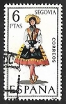 Stamps Spain -  Trajes típicos españoles - Segovia