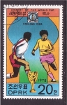 Stamps North Korea -  Historia de la Copa Mundial