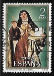 Stamps Spain -  Centenario de celebridades - Santa Teresa