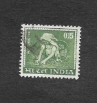 Stamps India -  412 - Recolección de Té