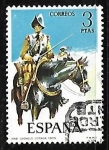 Stamps Spain -  Uniformes militares - Coracero de caballeria
