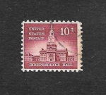 Stamps United States -  1044 - Independence Hall