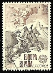 Stamps Spain -  Europa CEPT - Correo de gabinete y postillón
