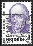 Stamps Spain -  Centenarios - Pedro Calderón de la Barca