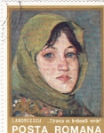 Stamps Romania -  RETRATO JOVEN CAMPESINA