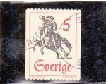 Stamps Sweden -  CORREO A CABALLO