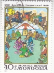 Stamps Mongolia -  ILUSTRACIÓN FIESTA POPULAR