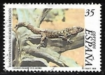 Stamps Spain -  Fauna española en peligro de extinción -  Lagarto gigante