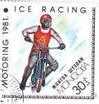 Stamps Mongolia -  MOTORING-81 CARRERA SOBRE HIELO