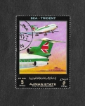 Stamps United Arab Emirates -  Mi H1544 - Líneas Aereas y Avión
