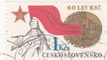 Stamps Czechoslovakia -  BANDERA