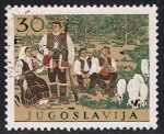 Stamps Yugoslavia -  881 - Folklore