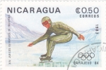 Stamps Nicaragua -  OLIMPIADA SARAJEVO'84