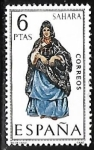 Stamps Spain -  	 Trajes Típicos Españoles - Sahara