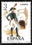 Stamps Spain -  Uniformes militares - Coronel de Infantería de linea