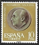 Stamps Spain -   XXV aniversario del Alzamiento Nacional - General Franco