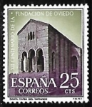 Stamps Spain -  XII centenario de la fundación de Oviedo