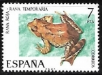 Stamps Spain -  Fauna Hispánica - Rana Roja